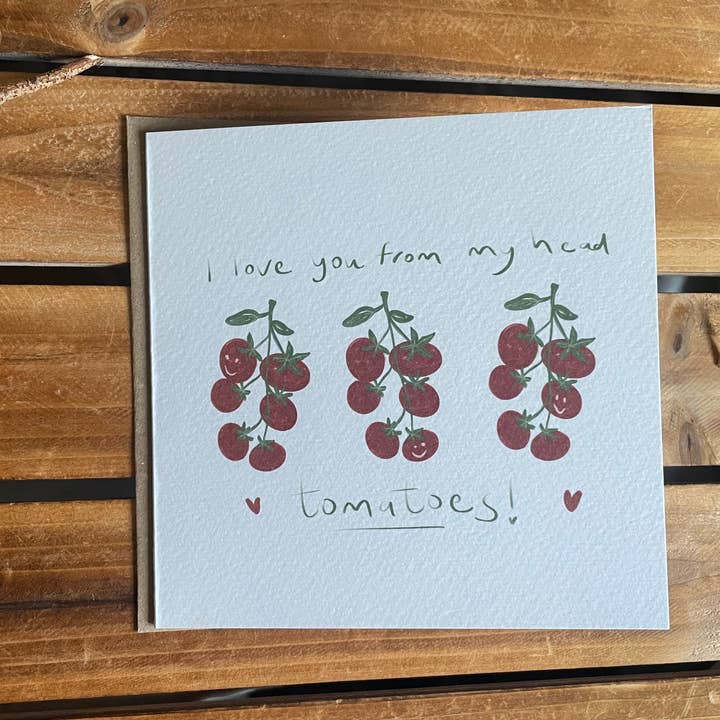 Ik hou van je van mijn hoofd tot mijn tenen. voor wholesale door PaperTwigs Designs