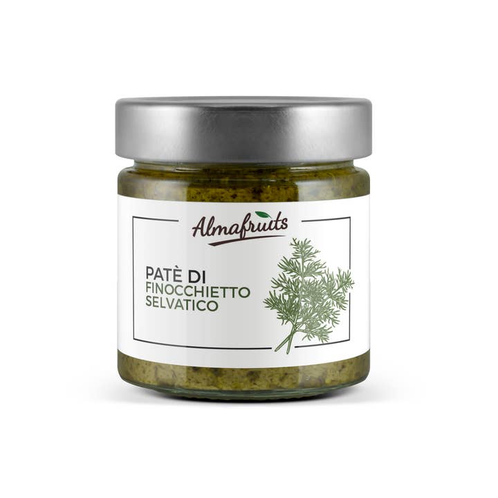 Sicilian wild fennel pate 180g jar for wholesale by almasicily