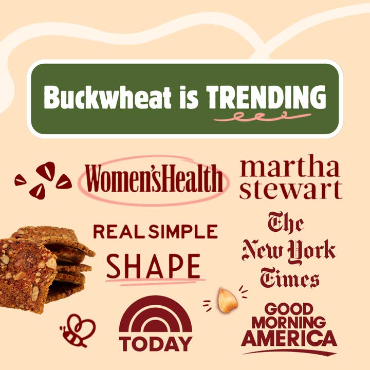 Better with Buckwheat | Maine Crisps - Wholesale Crackers - Savory Fig & Thyme Crisps | Gluten-Free Crackers | Snacks1