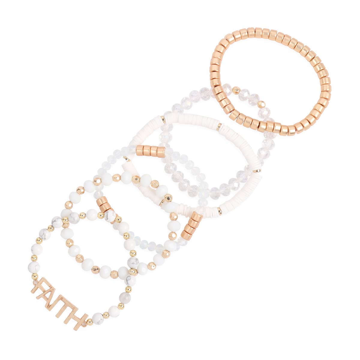 MYS Wholesale Inc - Vente Bracelets à breloques/pendentifs - Bracelet à breloques « Faith » en perles mélangées5