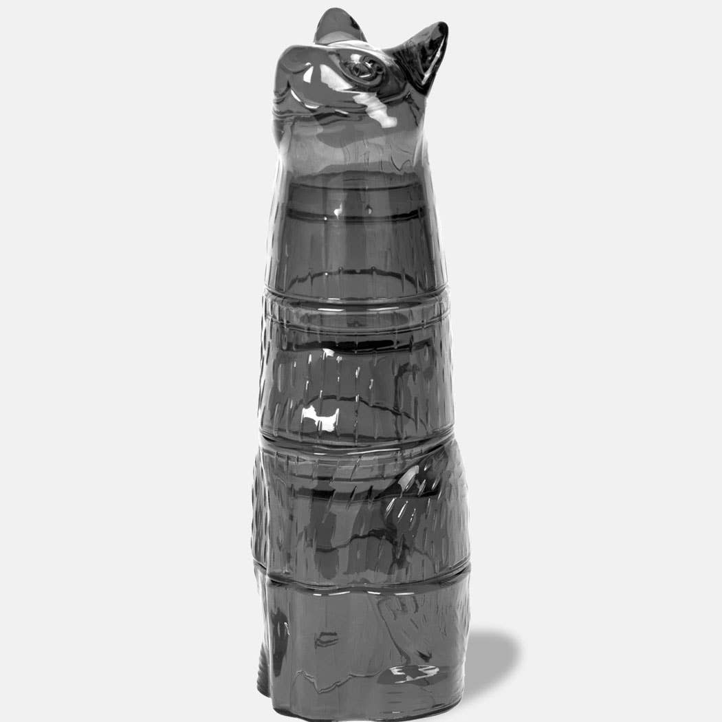 DOIY - Wholesale Drinking Glass/Cup - Black Kitty Stackable Glasses0