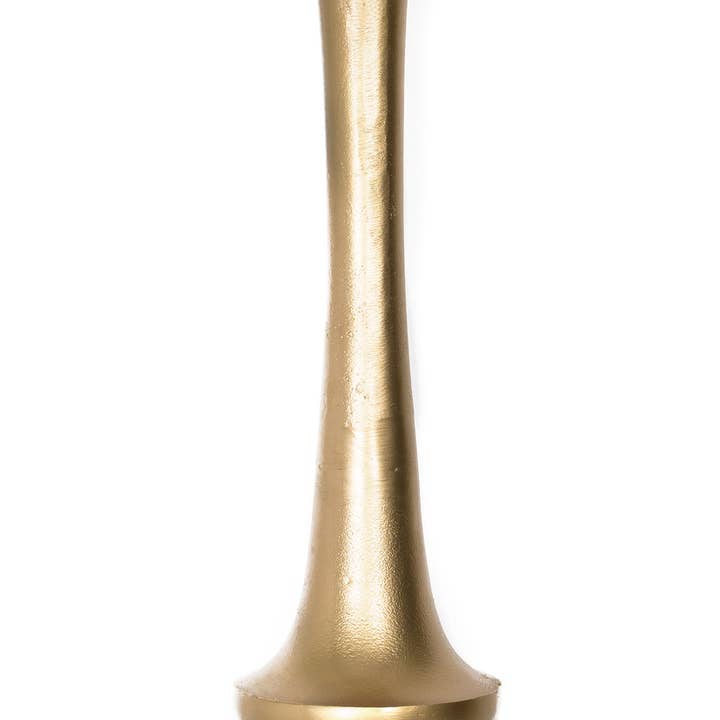 Gold Aluminum Vase (36"Hx11") for wholesale by S.N.K. Home Decor