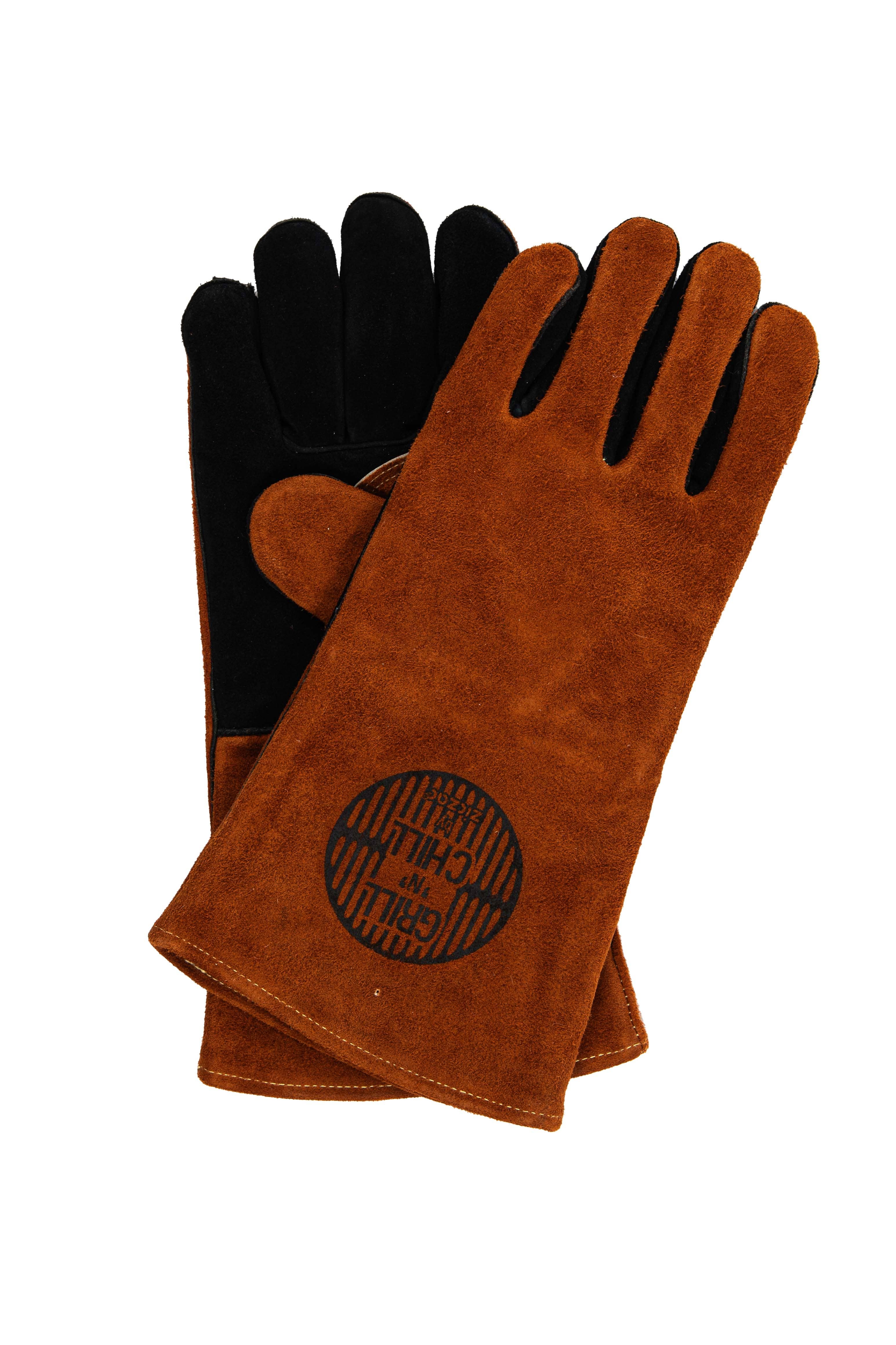 Tiseco - Wholesale Outdoor Grill Tools - BBQ gloves - cow leather - 19x36 cm4