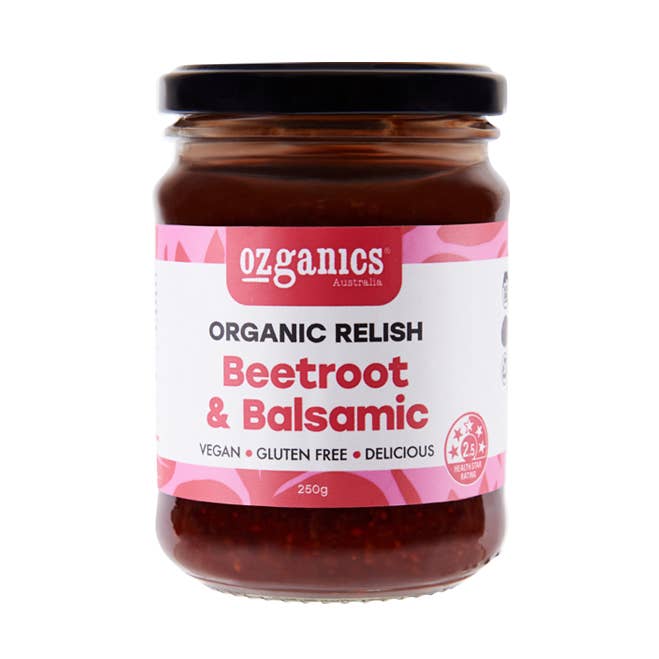 Beetroot & Balsamic Relish for wholesale by Ozganics