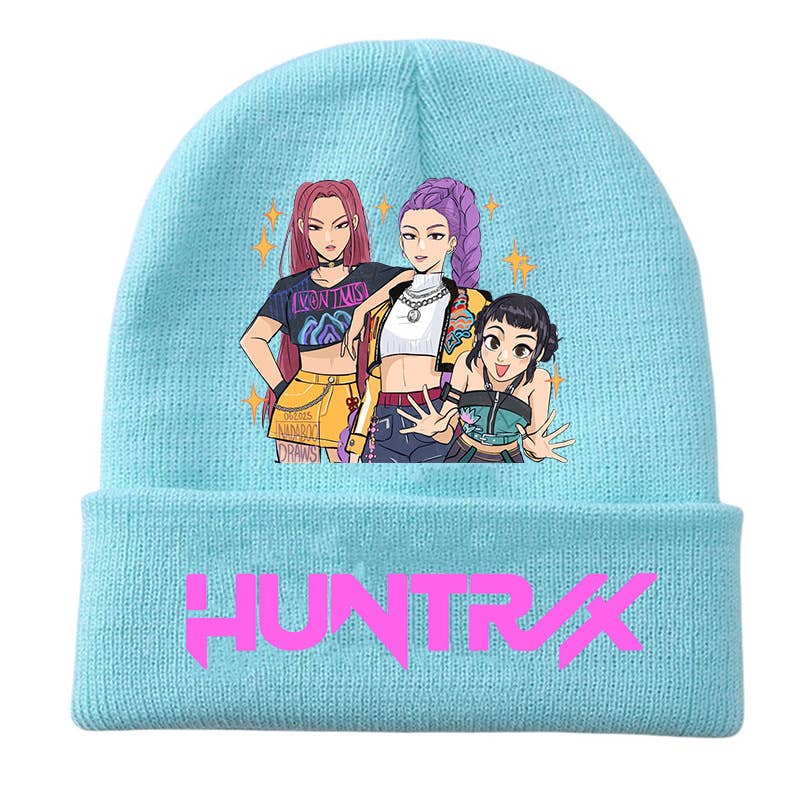 Lilyrosy（Duty free) - Wholesale Beanie - Kids - K-POP Demon Hunters Custom Knit Beanie,Adult & Kids Friendly18