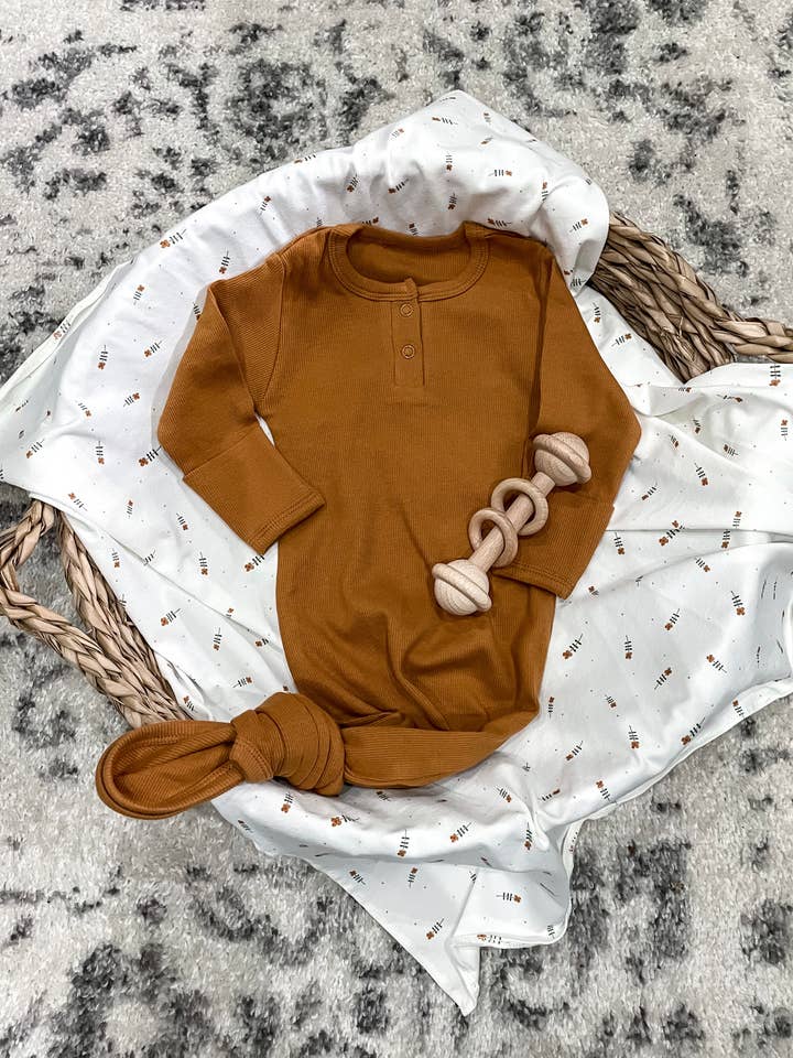 Boho + Babe - Wholesale Babygown - Baby - Knotted Baby Gown