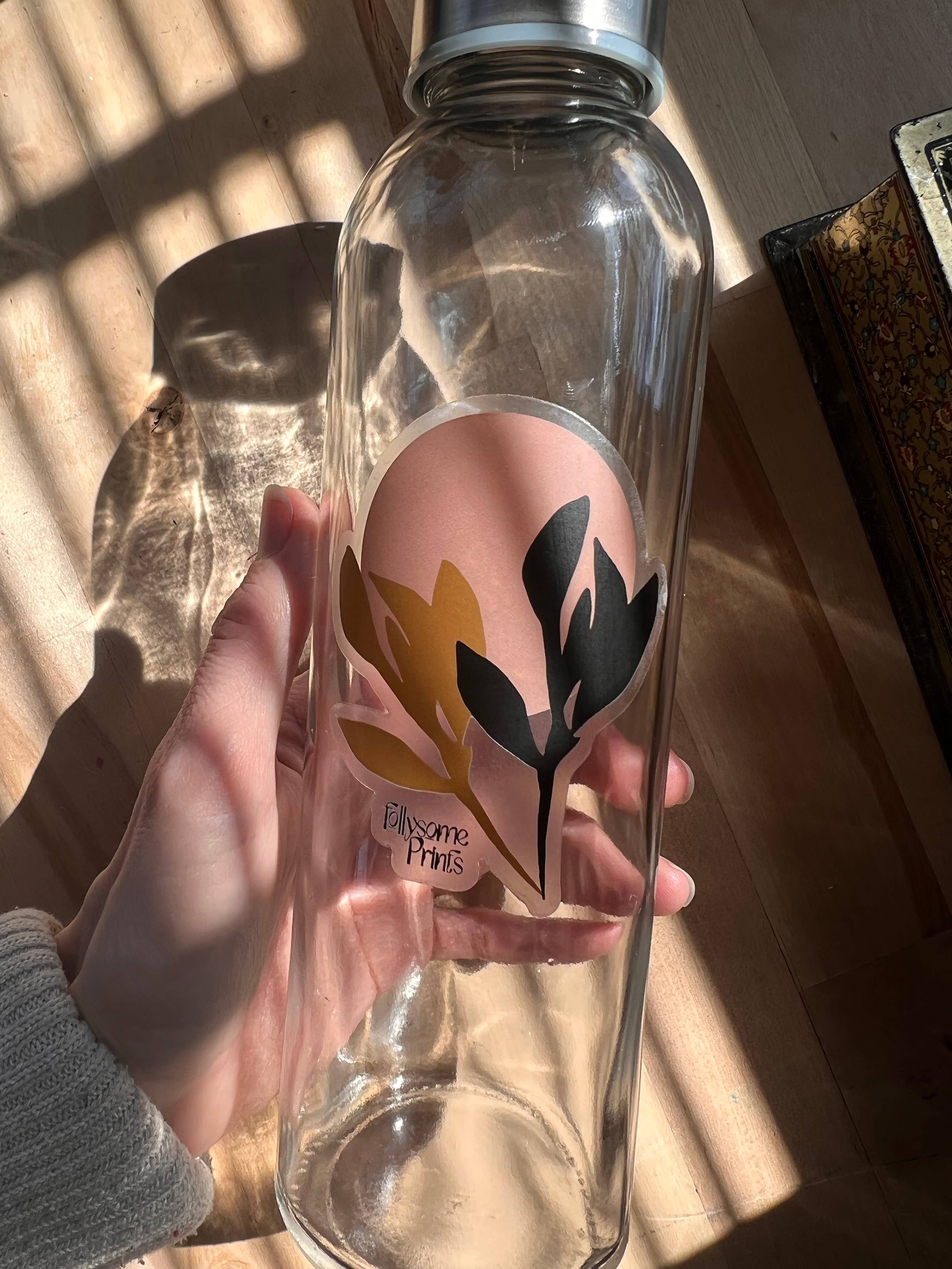 Follysome Prints - Vente Autocollant - Autocollant transparent Sprig+Shadow