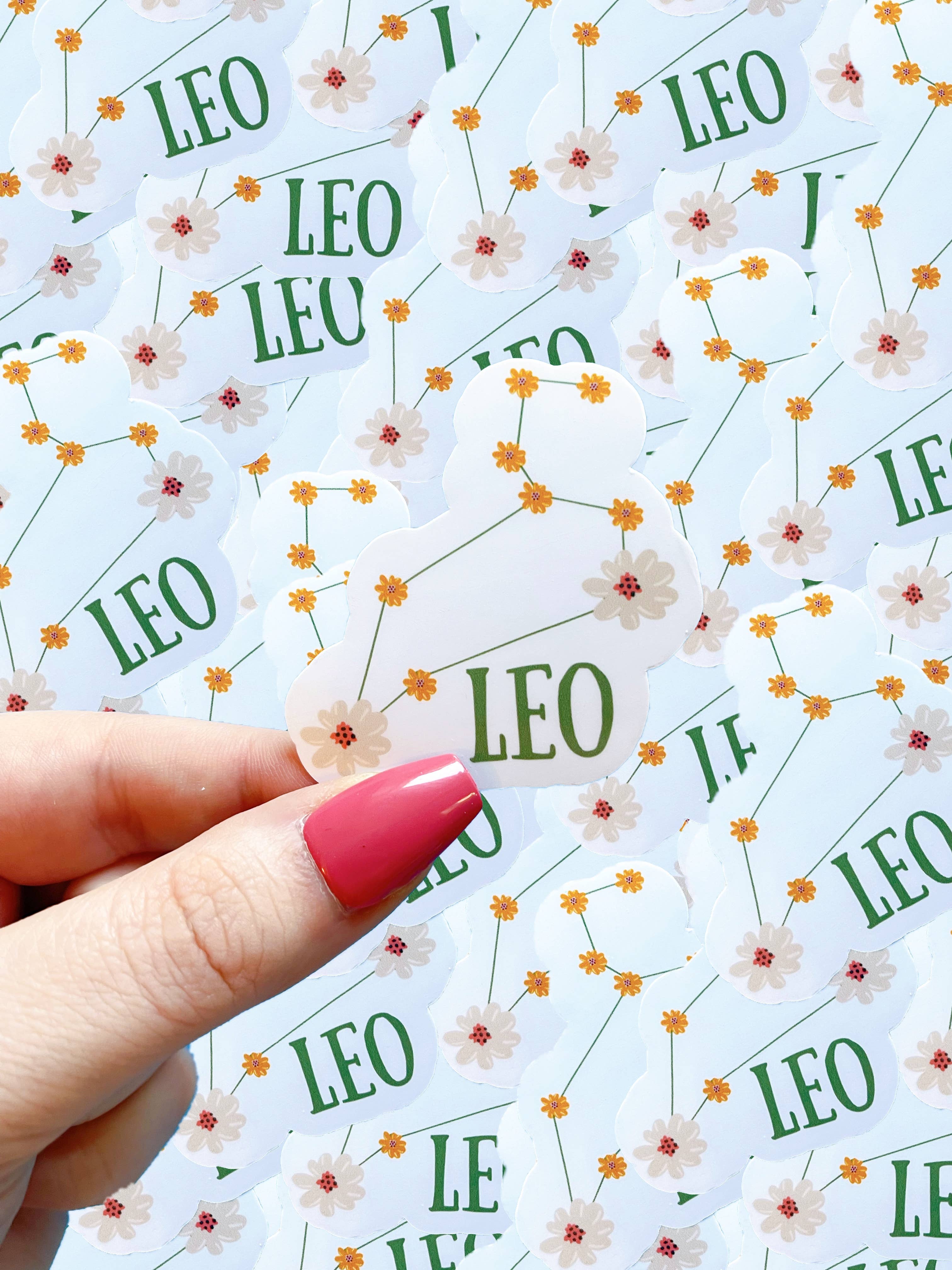 Typo Lettering Co - Wholesale Sticker - Floral zodiac waterproof sticker SET7