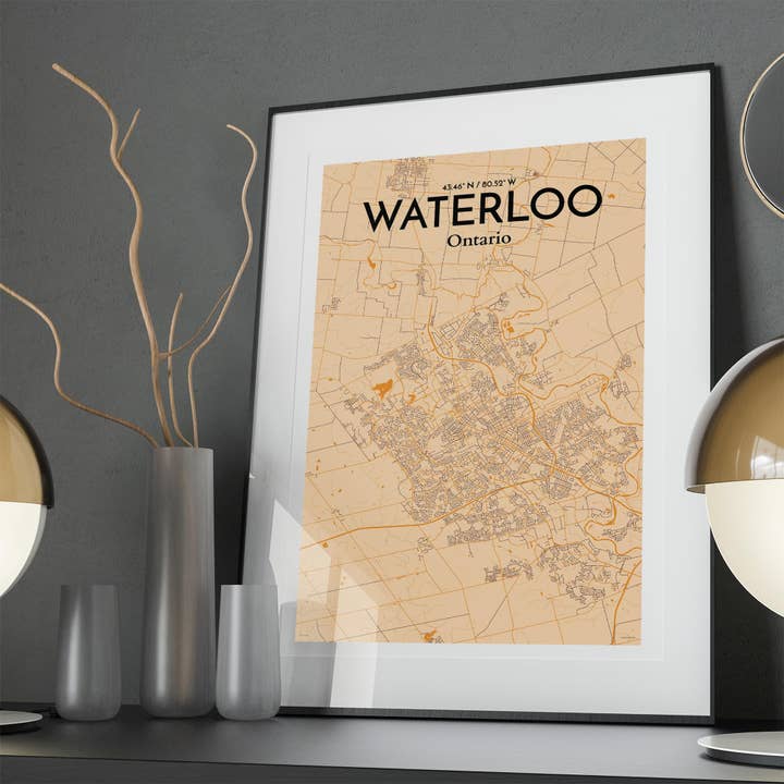 OurPoster.com - Wholesale Poster - Waterloo City Map Poster122