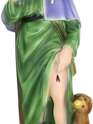 Saint Roch statue 30 cm in plaster for wholesale by Costa Articoli Religiosi