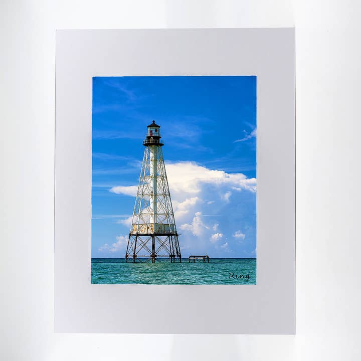 Œuvre d'art : Phare d'Alligator Reef 4 pour la vente par Mike Ring Photography