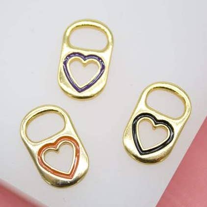 Pendente a forma di cuore con linguetta in oro 18 carati per la vendita all'ingrosso da parte di MIA Jewelry