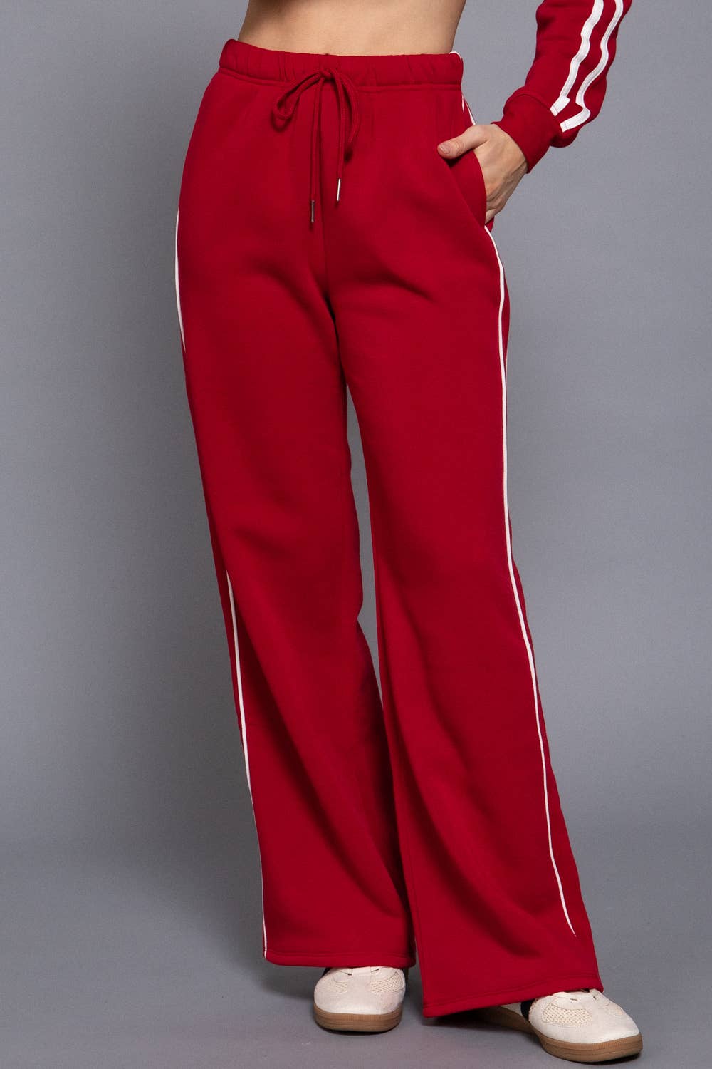 Active Basic | Active USA – calças de treino - Mulher por atacado – Calças de Treino com Detalhe de Linha em Contraste11