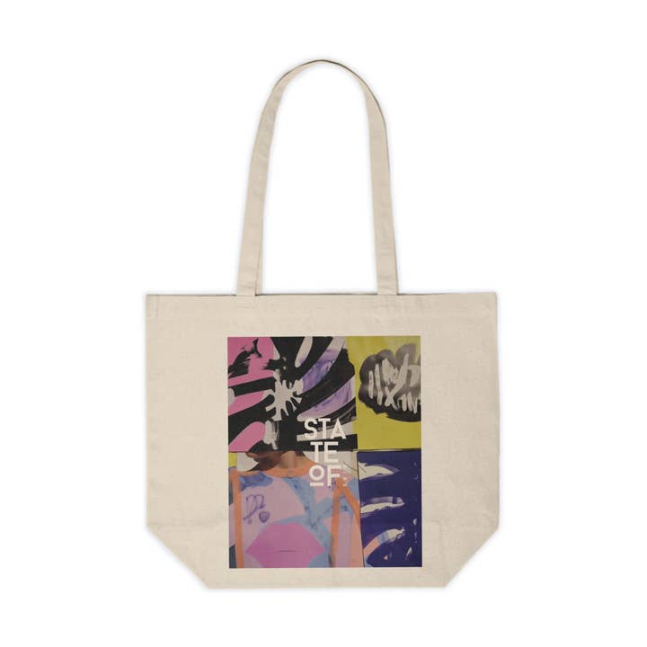 Sac à provisions en toile 18" x 15" x 6" pour la vente par State of Mind Brand