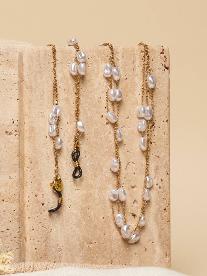 Pearly Rain | Sunglass Cord for wholesale by Sunny Cords