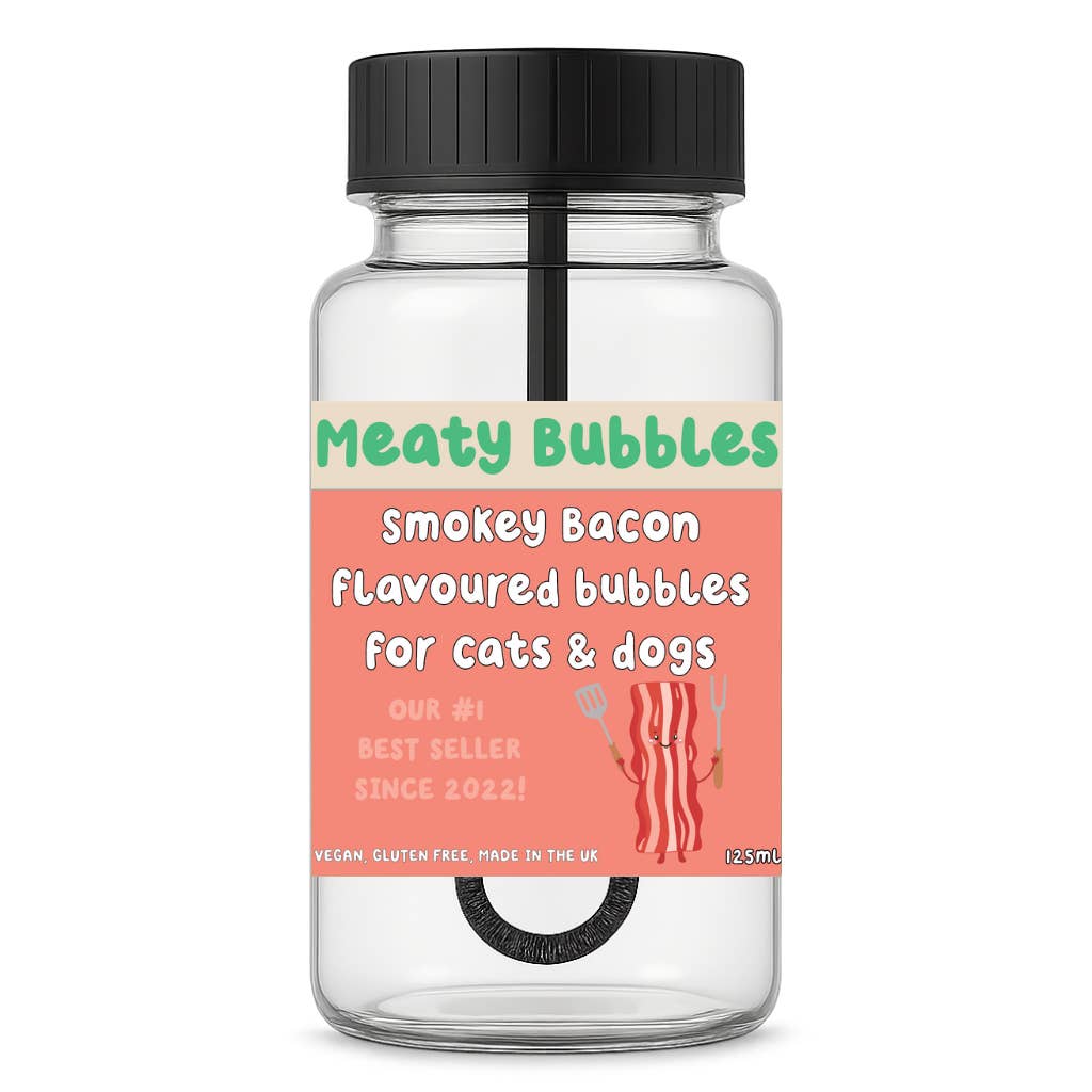 Apex Pet Products (Meaty Bubbles) - Wholesale Pet Treats - Dog - Meaty Bubbles Smokey Bacon Bubbles 125ml