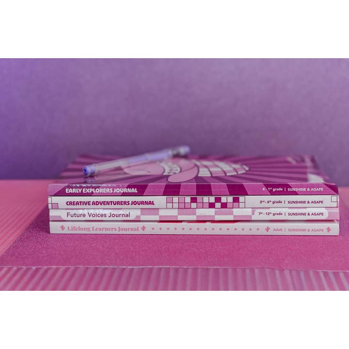 Sunshine & Agape - Wholesale Journal/Diary - Adult Family Gratitude Journal - Disco Cowgirl Line 8