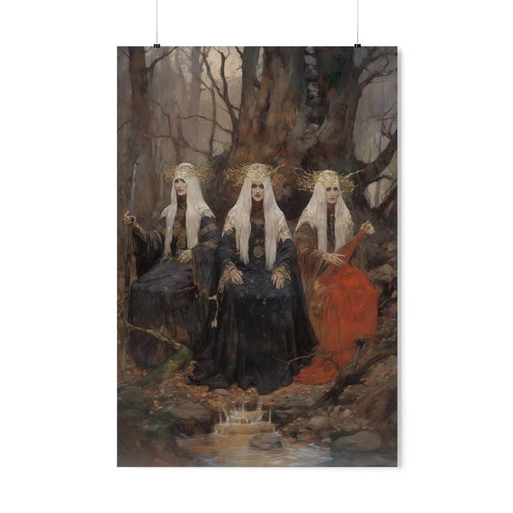 The Norns Norse Mythology Art Print for wholesale by Ye Curiosity Shoppe