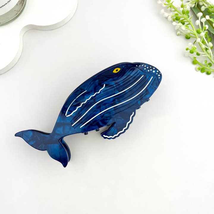mildstyles - Wholesale Hair Clip - Women's - Whale Ocean Animal Acetate Summer Hair Claw Clip