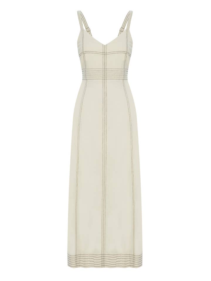 Eva Maxi Dress - Natural for wholesale on Faire