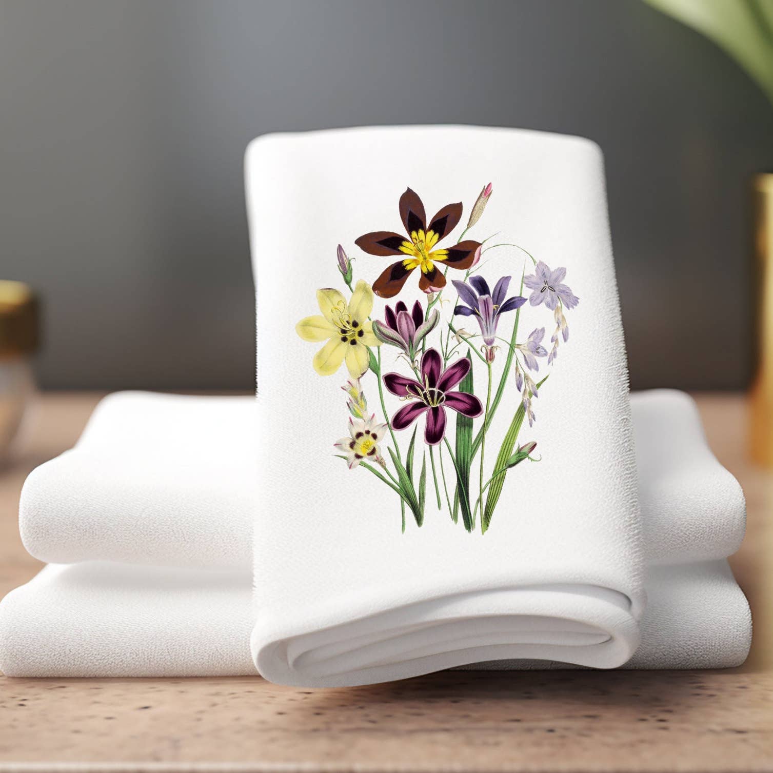 Fernville Creations - Wholesale Hand Towel - Wildflower Floral Hand Towels for Bath and Kitchen4