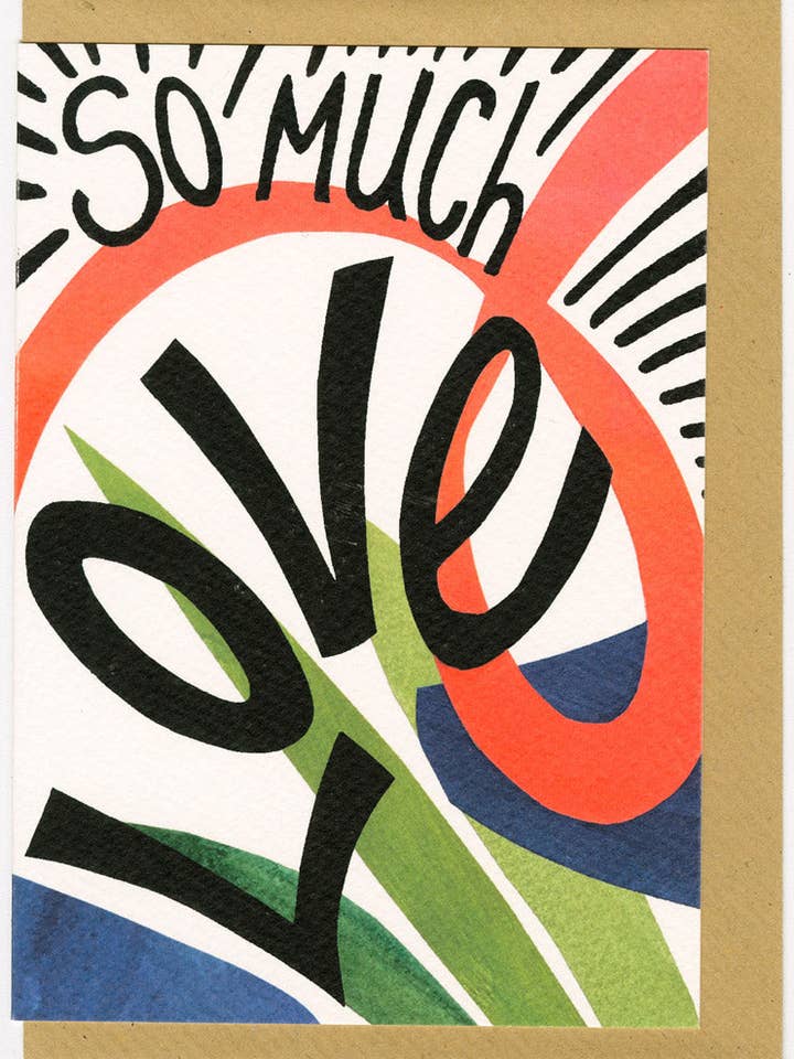 So Much Love Card for wholesale by Hot House Collection