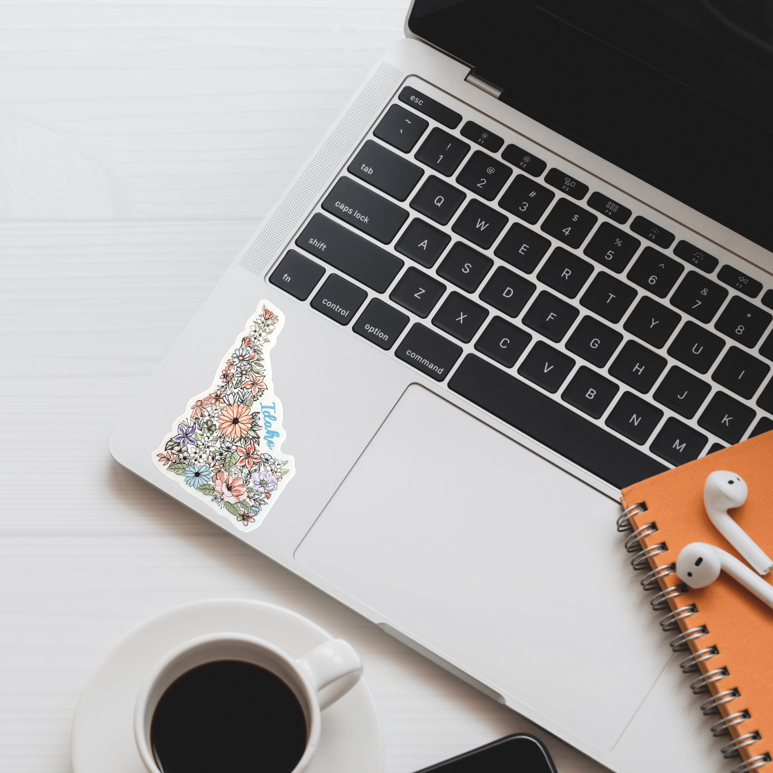 Little Traveling Llama - Wholesale Sticker - Floral Idaho State Waterproof Vinyl Sticker4