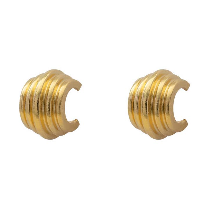 Orecchini a Cerchio Chunky Ripple per la vendita all'ingrosso da parte di Cabinet Jewellery