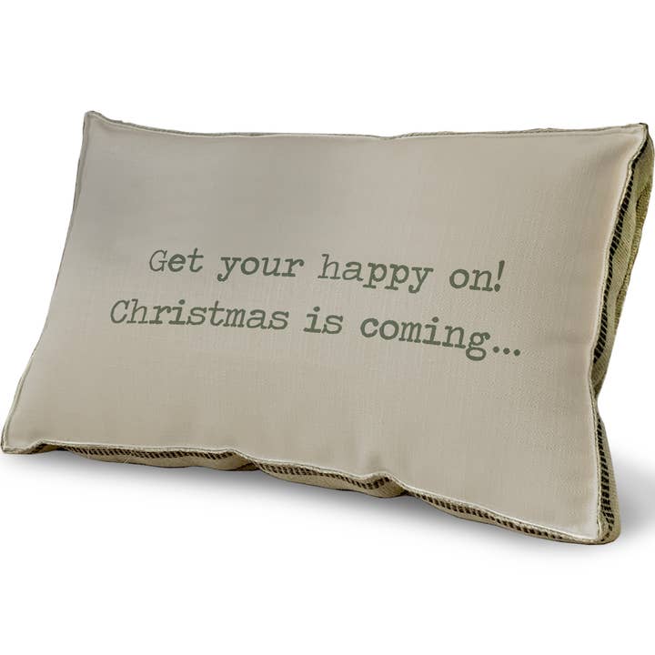 23" x 15" - Decorative Pillow - Get Your Happy On for wholesale by SPLASHWORKS