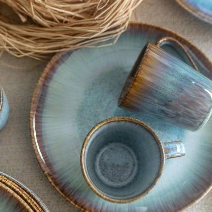 Keramik Liebe - Vente Service à vaisselle - Set de 12 assiettes - Alegria Green5