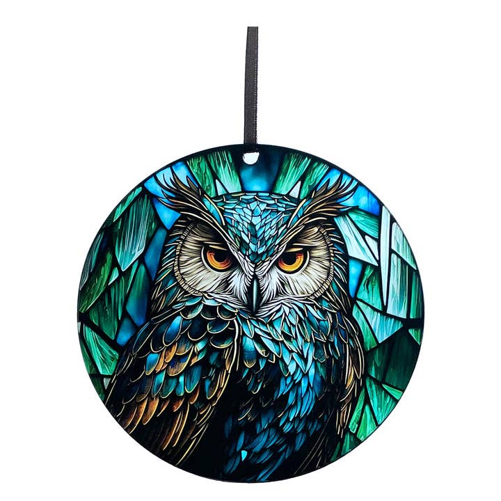 Eule, Fensterschmuck aus Acryl #SC214 für den Großhandel von d'ears inc.