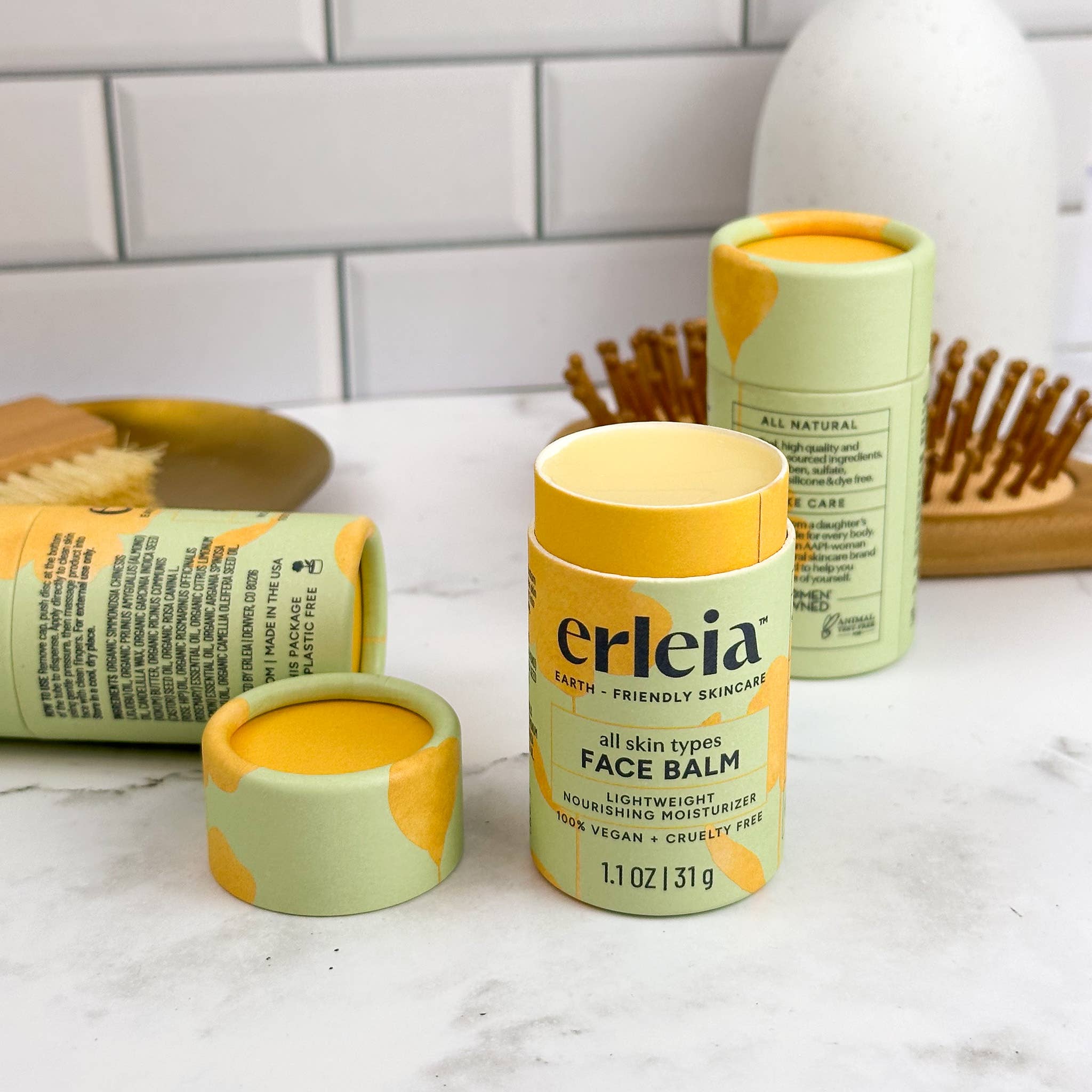 Erleia - Wholesale Facial Moisturizer - Face Balm - All Skin Types - Lightweight Serum & Moisturizer