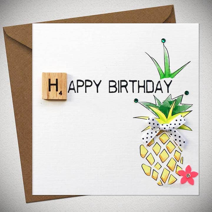 Happy Birthday - Pineapple for wholesale by Bexy Boo Ltd