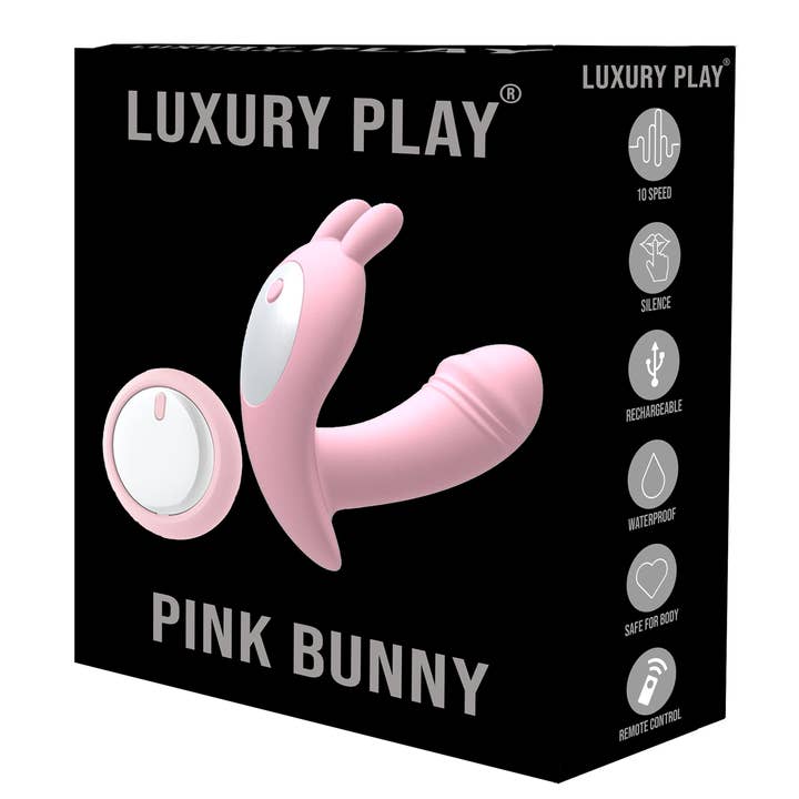 Kinky Pleasure - Wholesale Sex Toy - Luxury Play - LP02 - Panty Vibrator - 10 Speed - easy remote control - Rechargeable - Sexy G spot & Clit Vibrator - Trendy Pink - Silicone - low noise less than 40 db - Luxury Colourbox0