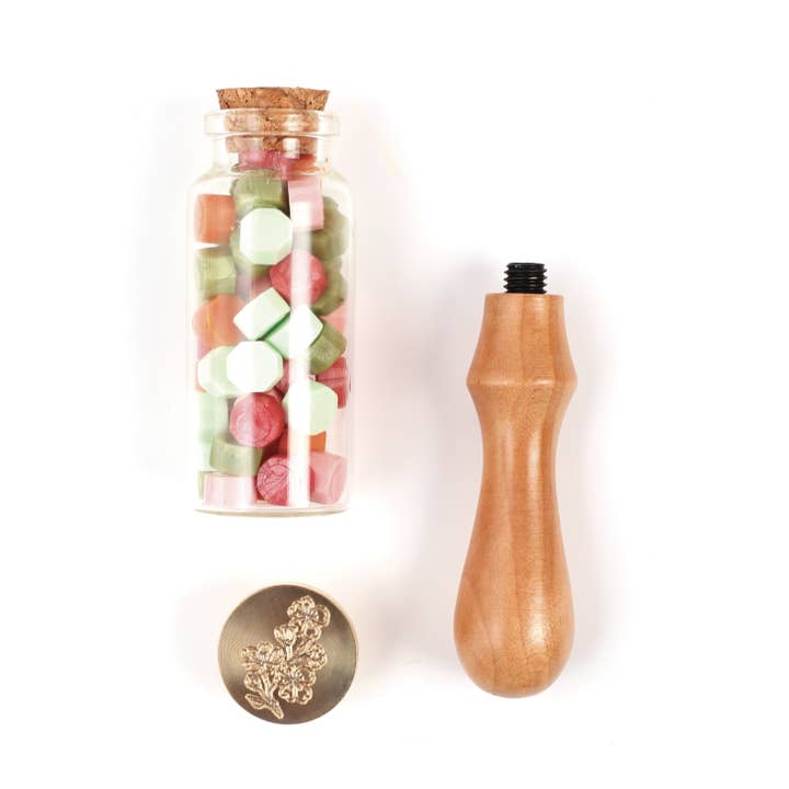 Graine Créative – wholesale Återförsäljarskyltning – Kit för blomformad sigill och förseglingsvax4