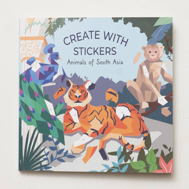 Créez avec des autocollants : Animaux d'Asie du Sud pour la vente par Cultural Play Co