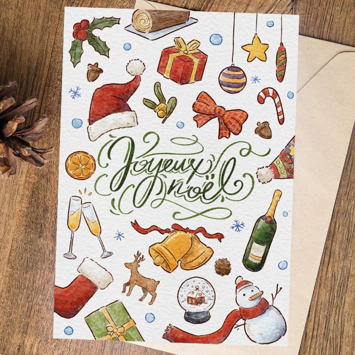 Christmas greeting card - Happy Christmas (A6) for wholesale by Chew's Atelier