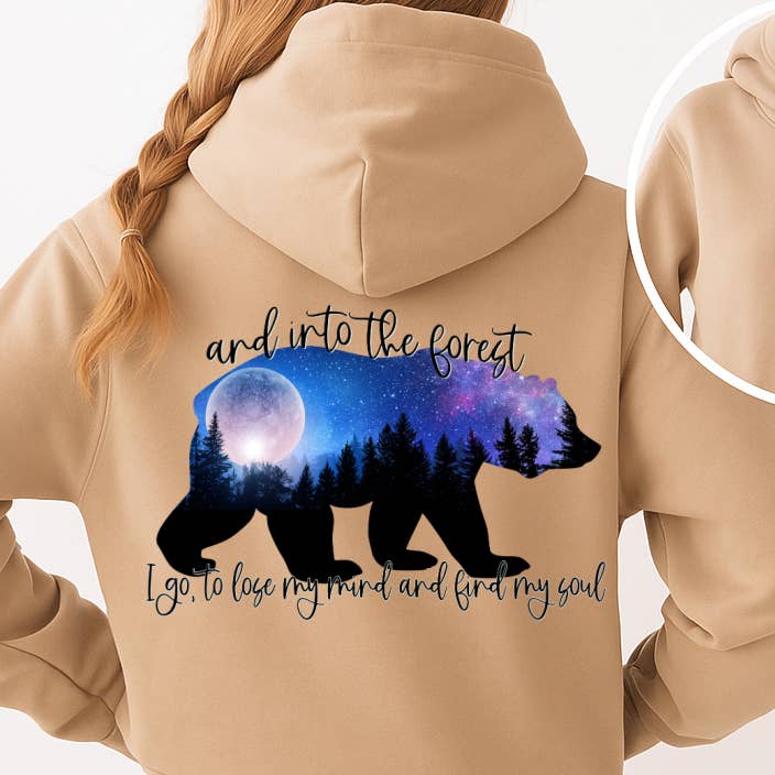 T-shirt Sweatshirt Hoodie – Ours de la forêt Lune pour la vente par STRONG N FREE CDN