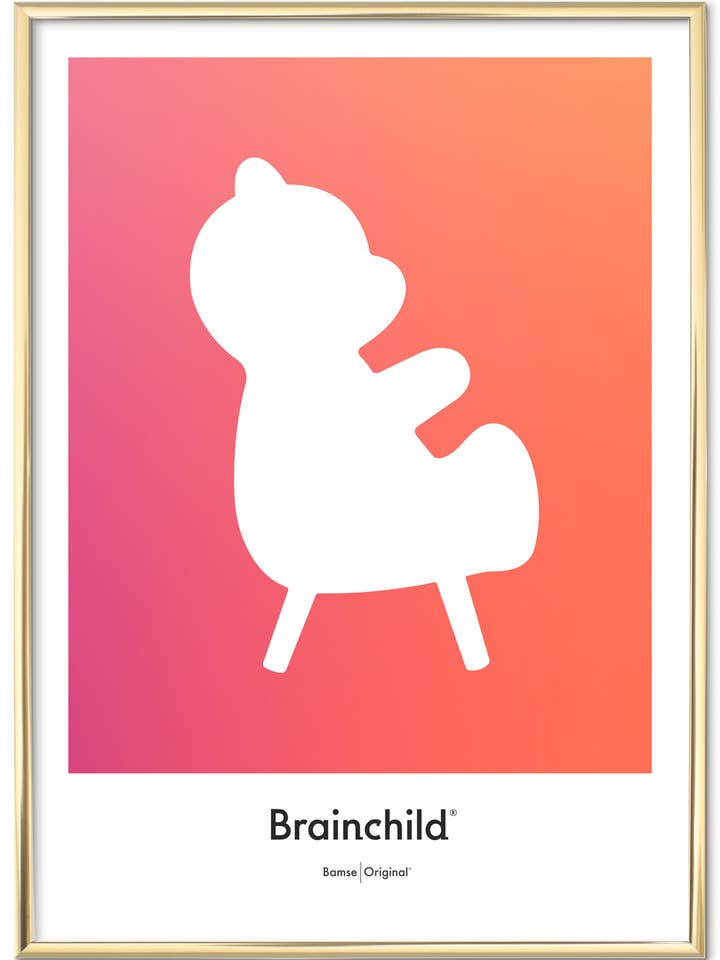 Affiche Teddlebear — Couleur — Icône Design pour la vente par Brainchild