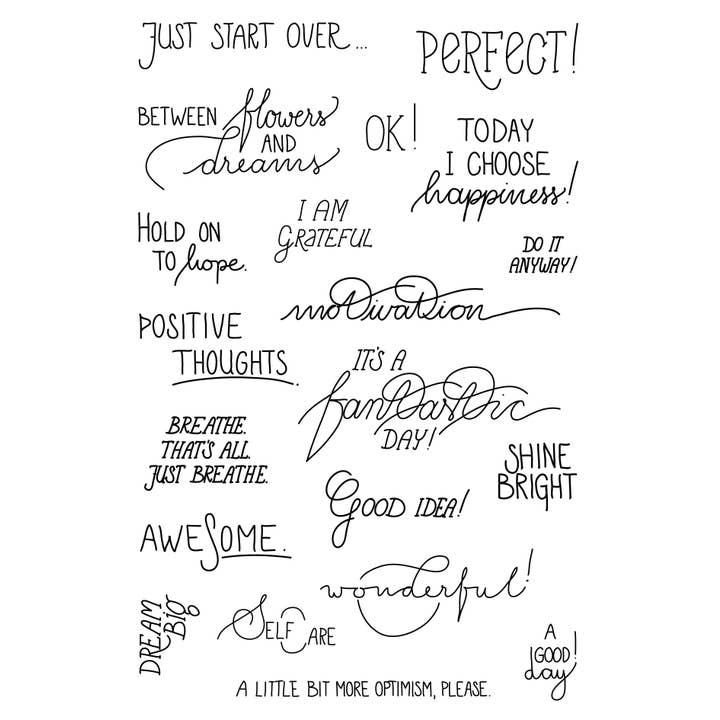 Emadam - Art & Design - Wholesale Rubber/Decorative Stamp - Clear Stamps Set - Motivational Sayings Vol.11
