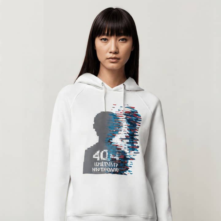 Hoodie unissexo orgânico com bolso lateral por atacado de Pixel Gallery