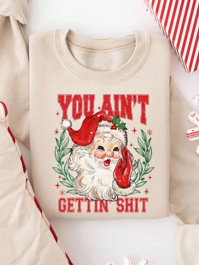 Rosa Clothing - Wholesale Sweatshirt - Women's - Merry & Bright christmas tree santa crew sweatshirt15