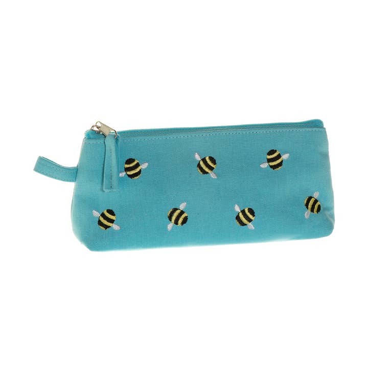 Bee Thin Cosmetic Case (Blue) | Just Trade for wholesale by WorldFinds