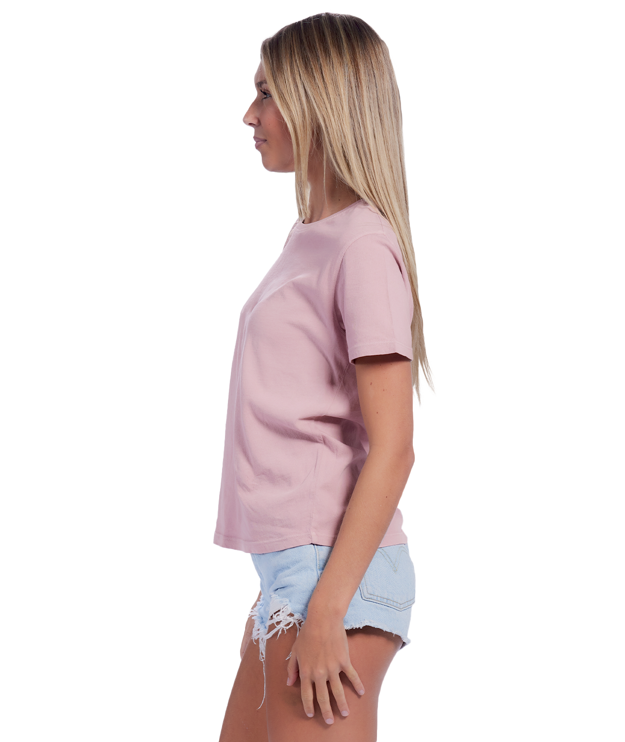 U.S. Apparel - Vente T-shirt – femme - T-shirt à col rond en jersey pour femmes13