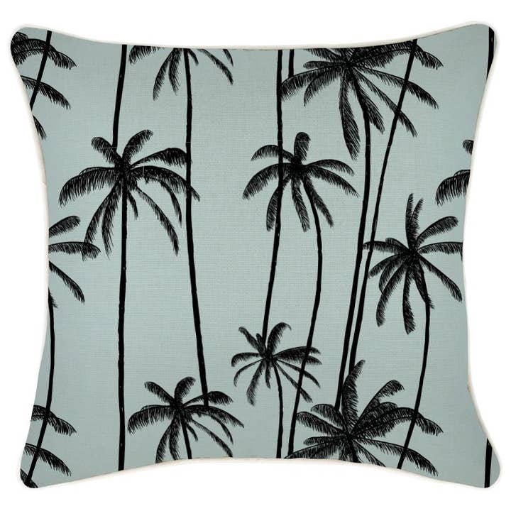Cushion Cover-With Piping-Tall Palms Seafoam-45cm x 45cm for wholesale by Escape To Paradise