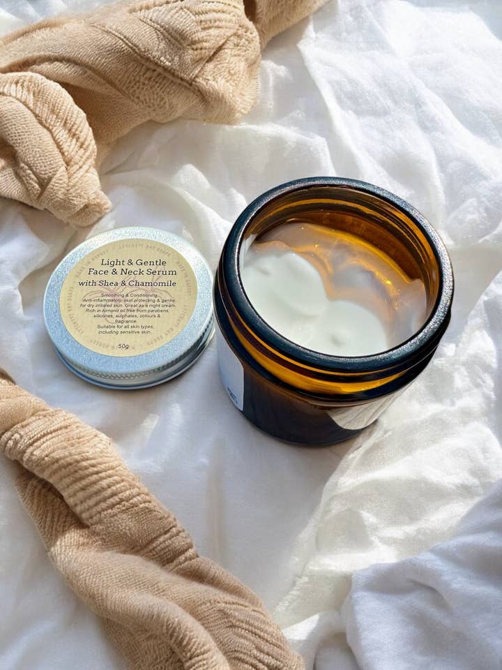 Light & Gentle Face & Neck Serum - Smoothing & Conditioning for wholesale by Lytchett Bay Soaps