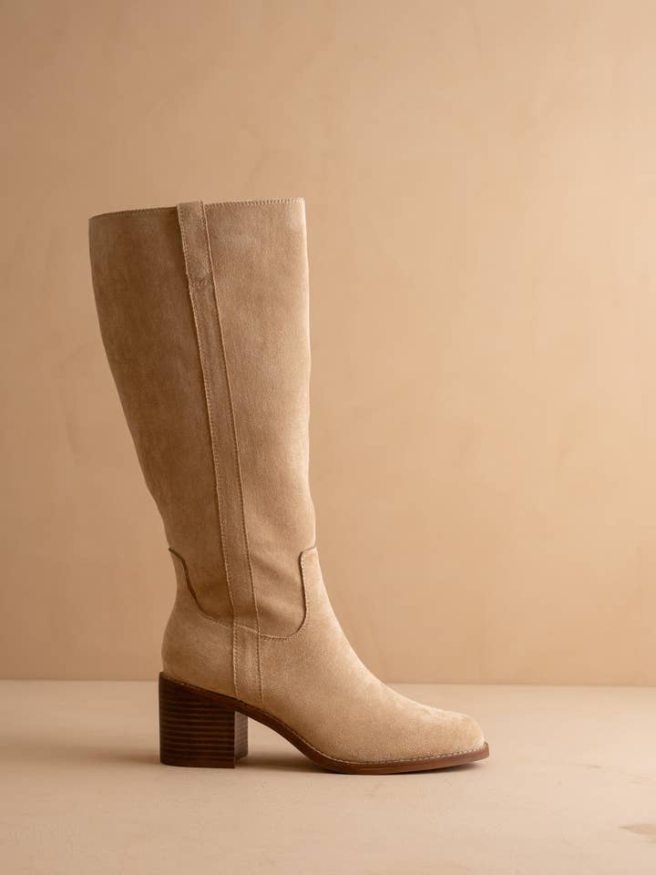 The Harriet | Almond Tall Riding Boot for wholesale on Faire