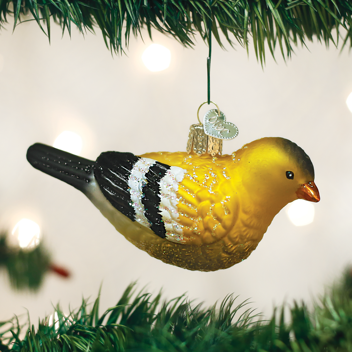 Old World Christmas - Wholesale Ornament - American Goldfinch Ornament0