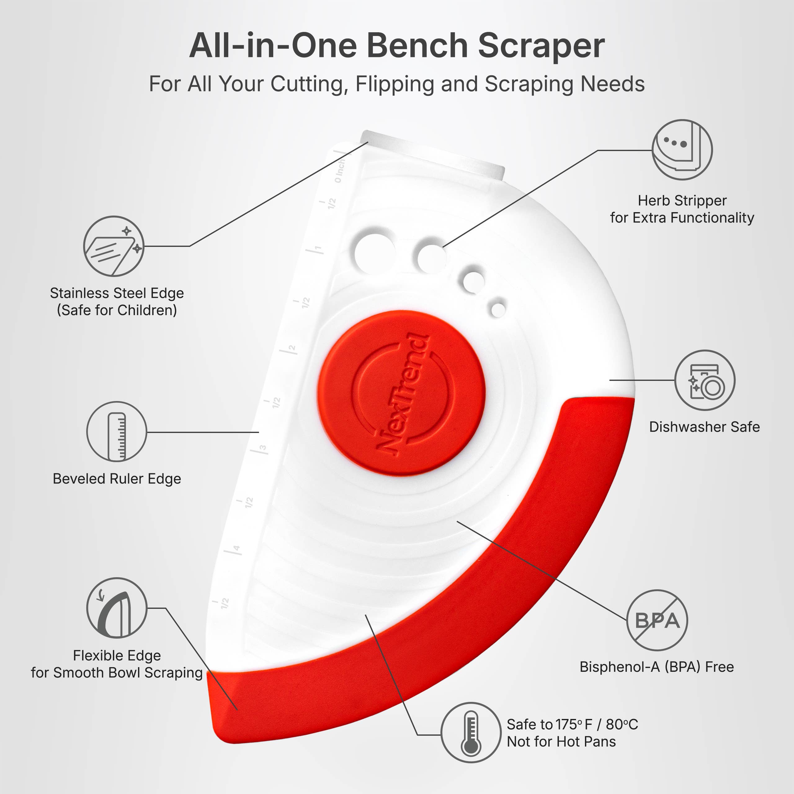 NexTrend - Wholesale Kitchen Tool/Gadget - Baker Scraper5