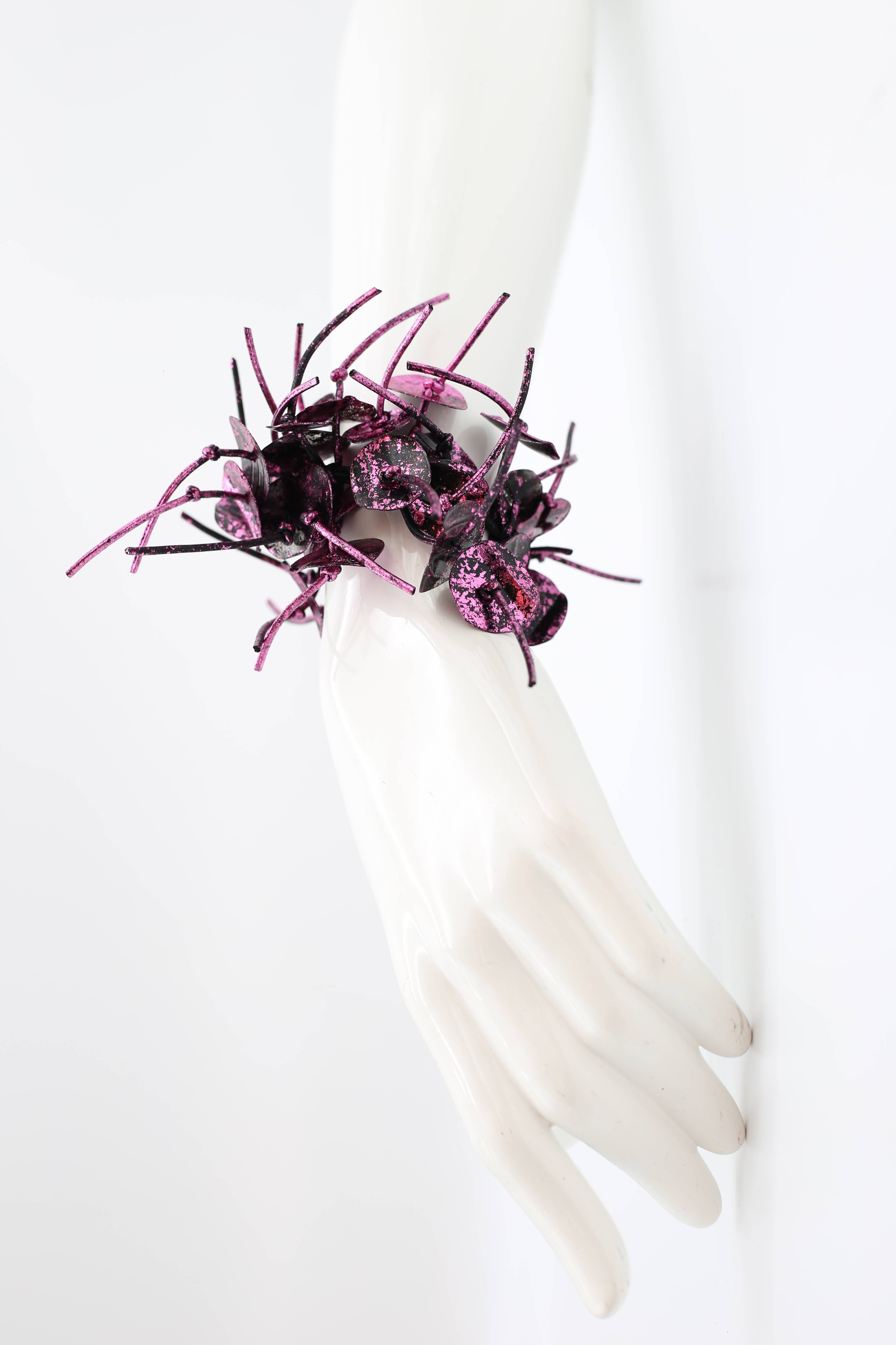 Jianhui London - Wholesale Bangle Bracelet - Recycled Plastic Water Lily Leaf Bracelet - Hand-painted2